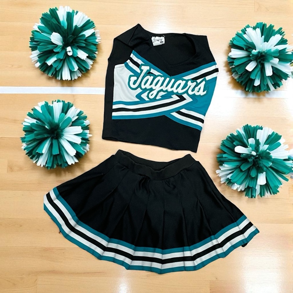 Jacksonville Jaguars Cheerleading Cheer Uniform Kids Custom Uniform‎ about 4T/5T